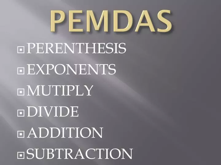 pemdas