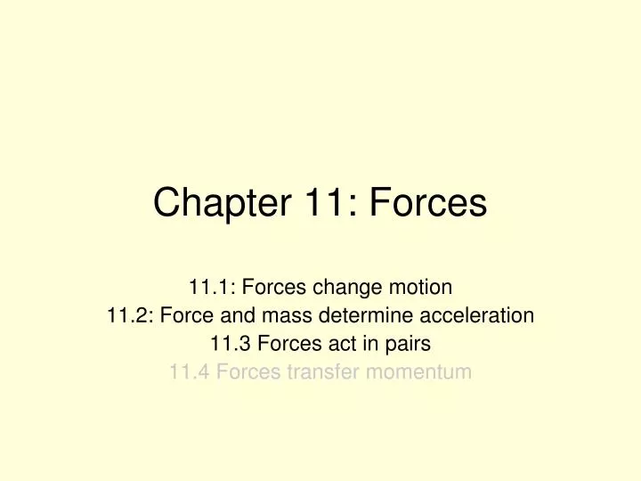 chapter 11 forces