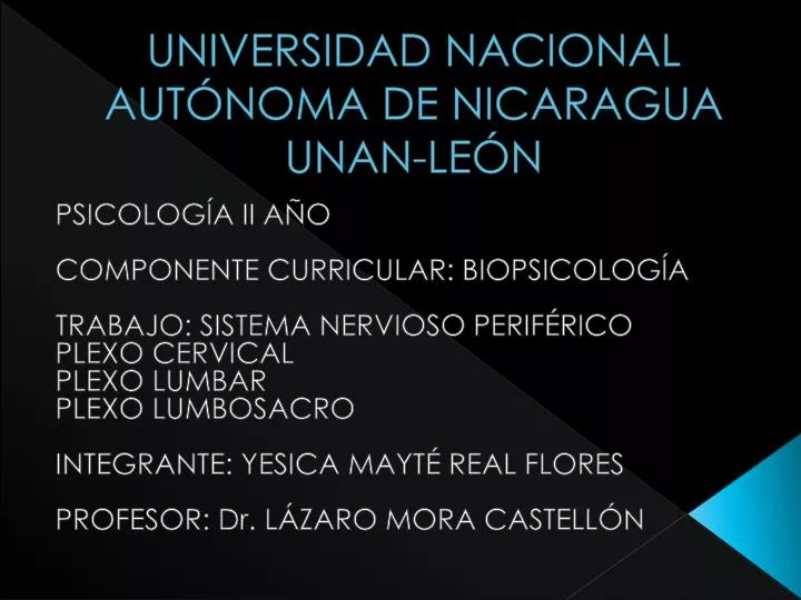 universidad nacional aut noma de nicaragua unan le n