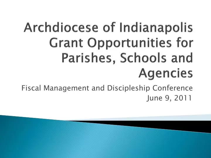 archdiocese of indianapolis grant opportunities for parishes schools and agencies