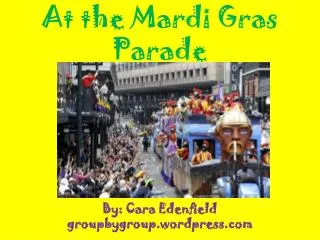 At the Mardi Gras Parade