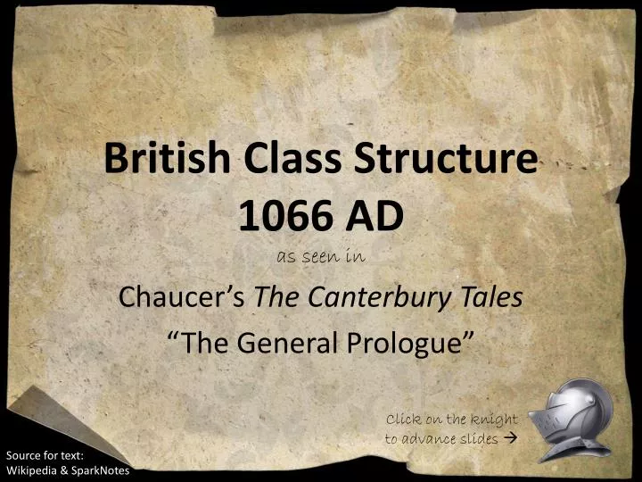 british class structure 1066 ad