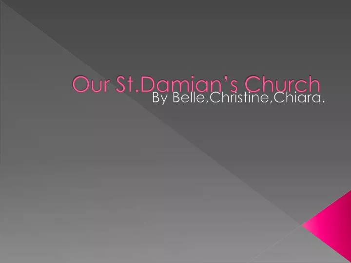 our st damian s church