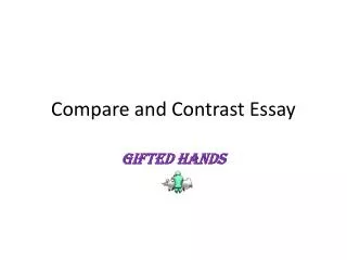 Compare and Contrast Essay