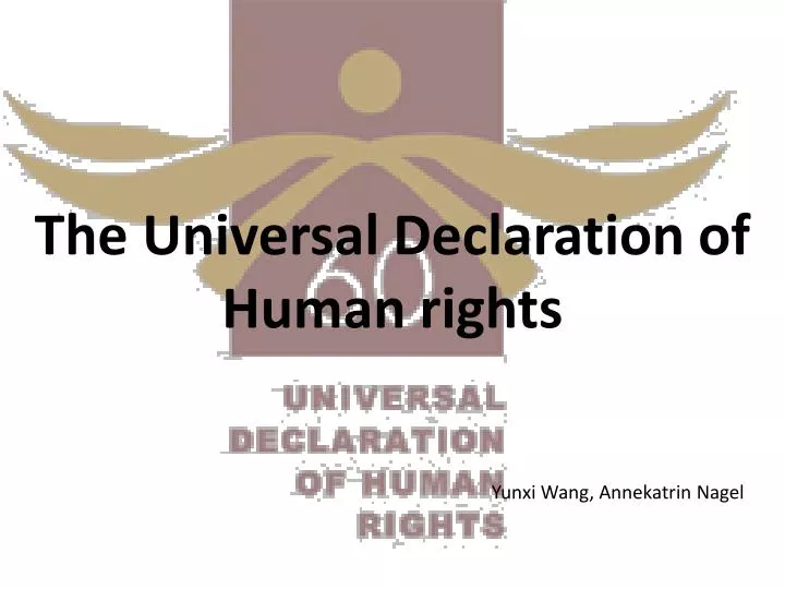 the universal declaration of human rights