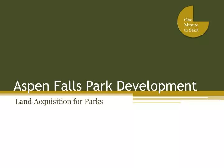 aspen falls park development