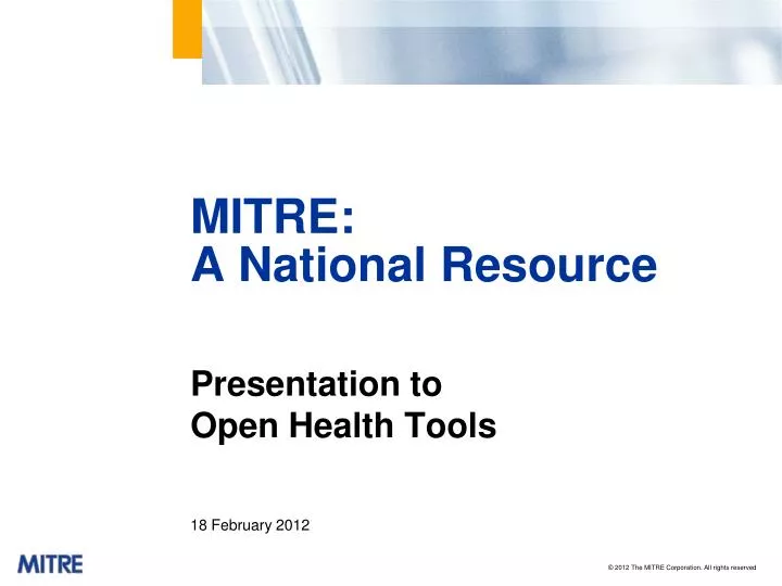 mitre a national resource