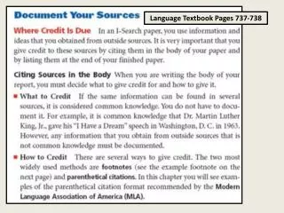 Language Textbook Pages 737-738