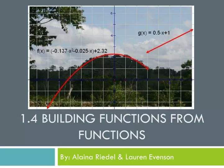1 4 building functions from functions