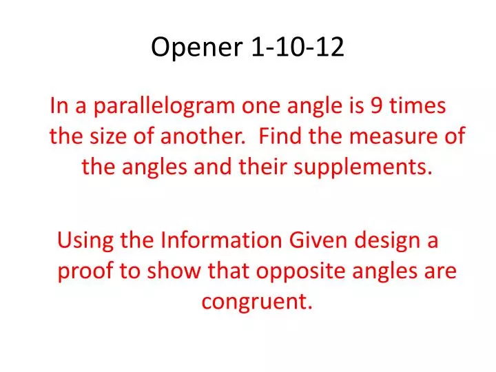 opener 1 10 12