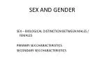 SEX AND GENDER - slide 1