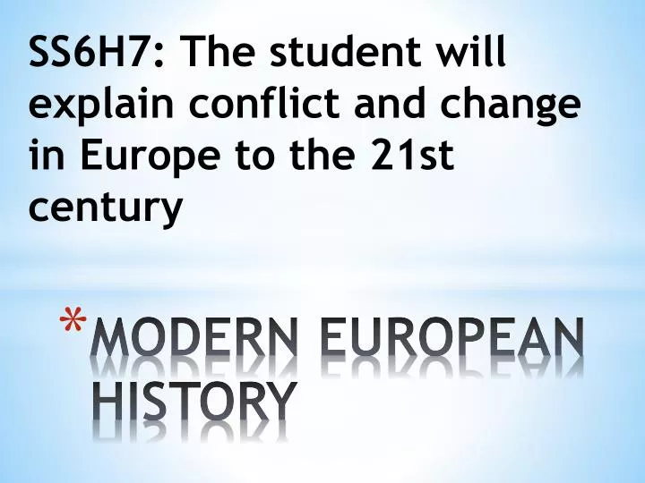 modern european history