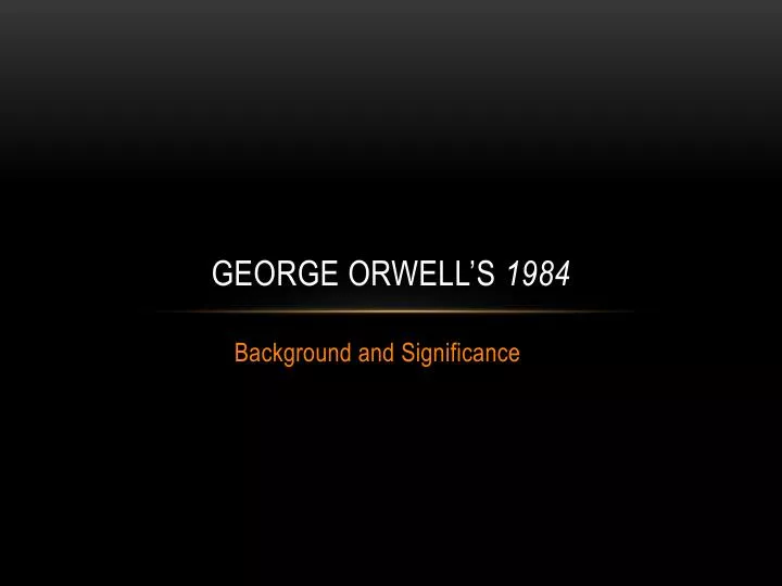 george orwell s 1984