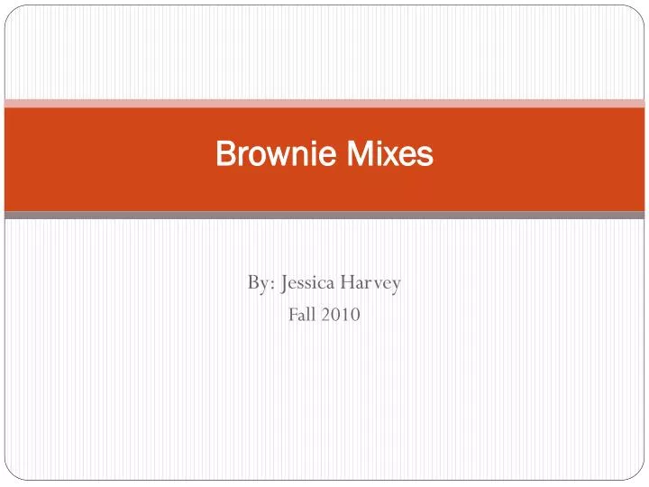 brownie mixes