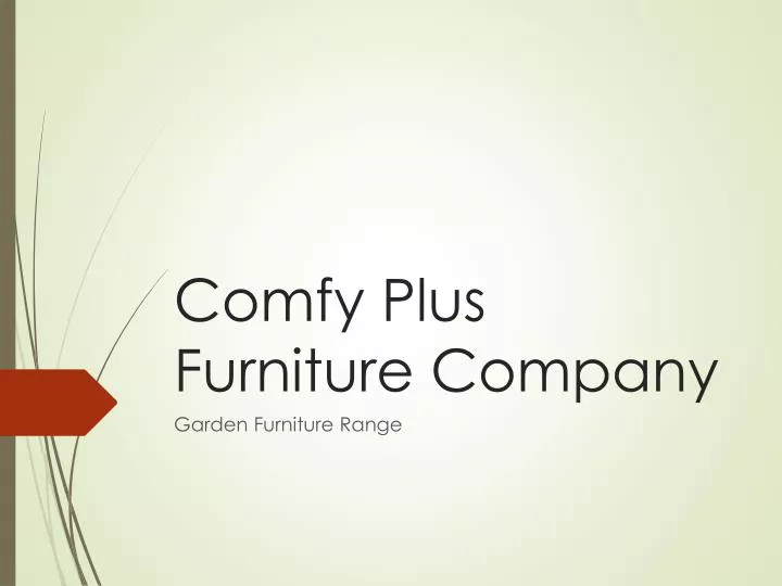 comfy plus furniture company