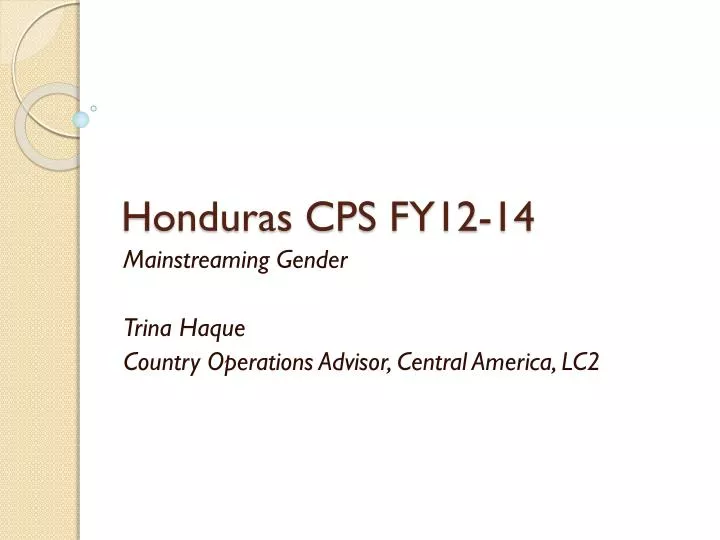 honduras cps fy12 14