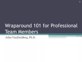 Wraparound 101 for Professional Team Members