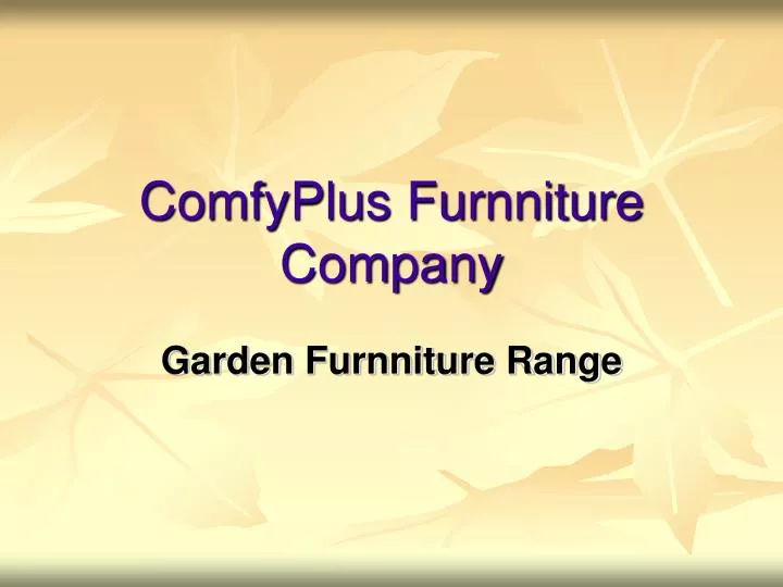 comfyplus furnniture company