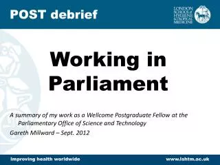 Working in Parliament