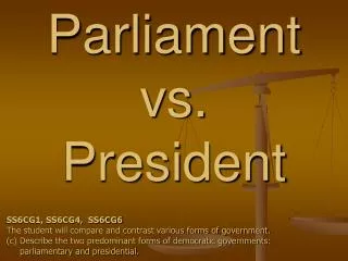 Parliament vs. President