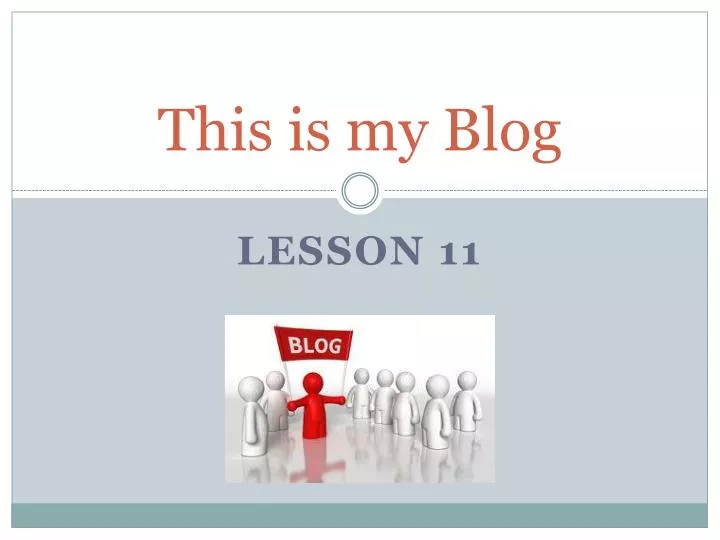 this is my blog