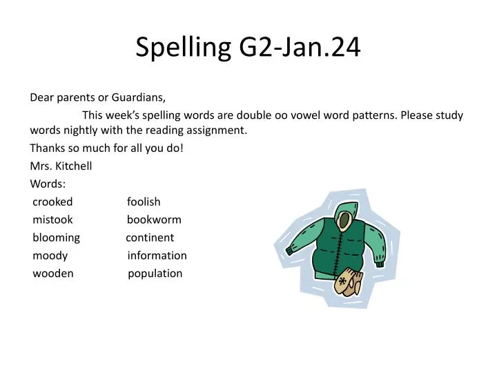 spelling g2 jan 24