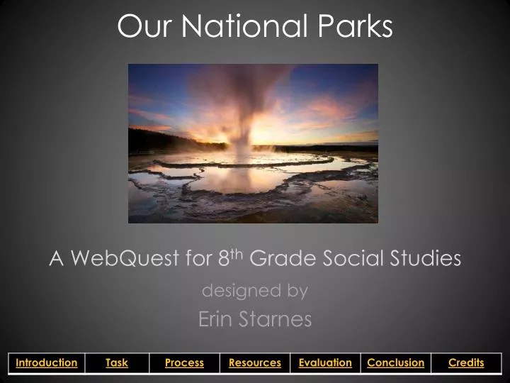 our national parks a webquest for 8 th grade social studies