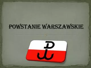powstanie w arszawskie