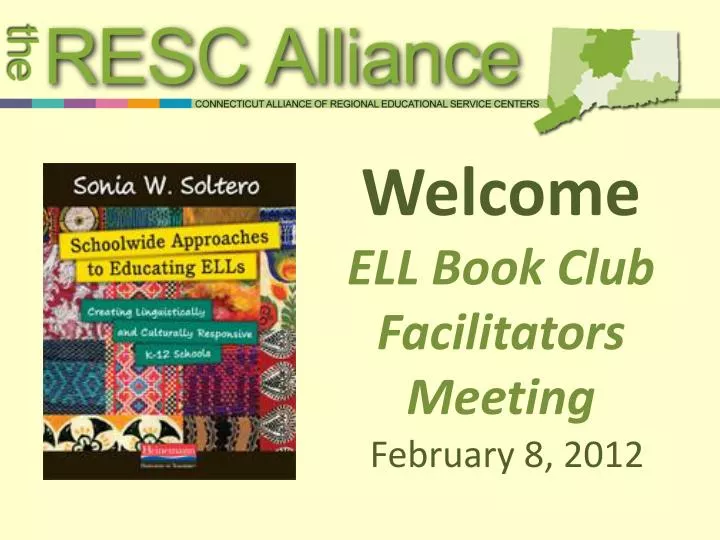 welcome ell book club facilitators meeting