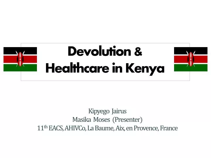 devolution healthcare in kenya