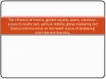 Gender Equality - slide 1