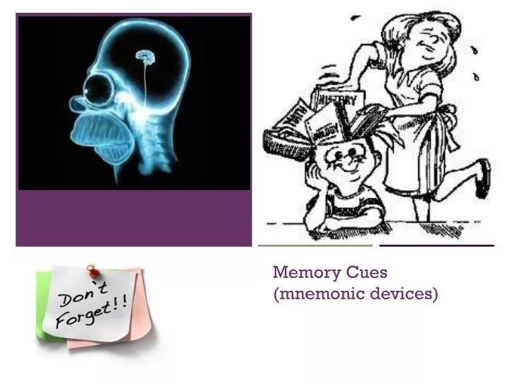memory cues mnemonic devices