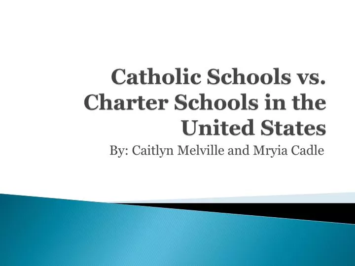 catholic schools vs charter schools in the united states