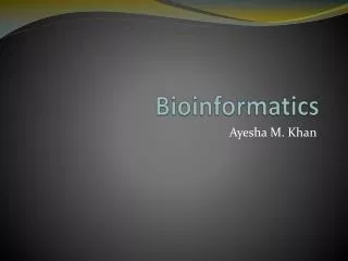 bioinformatics