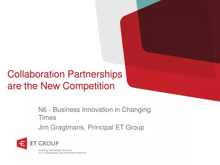 collaboration partnerships are the new competition