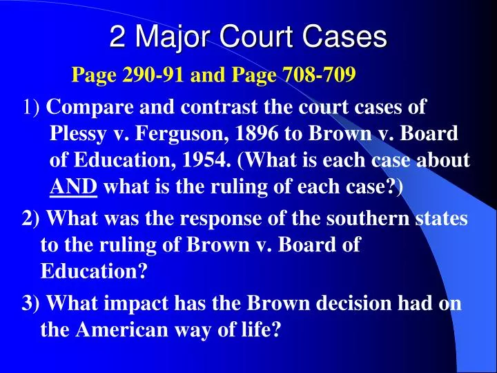 2 major court cases