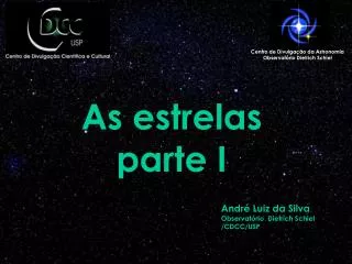 as estrelas parte i
