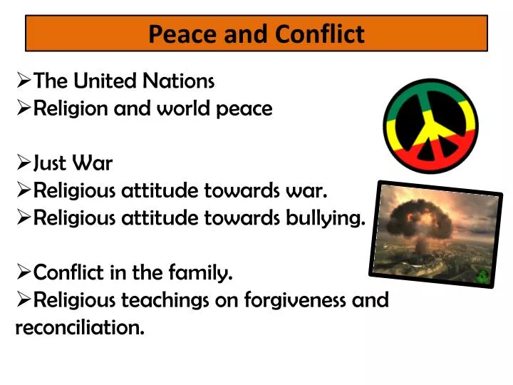 peace and conflict