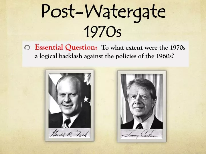 post watergate 1970s