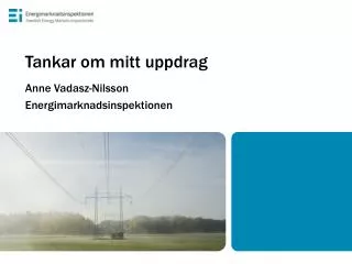 tankar om mitt uppdrag
