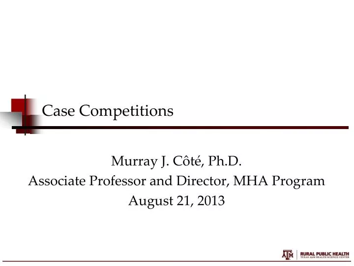 case competitions