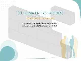 el clima en las paredes