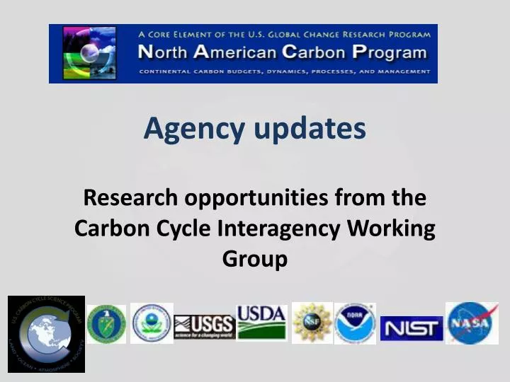 agency updates research opportunities from the carbon cycle interagency working group