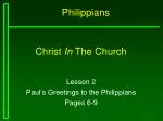 Christ In The Church