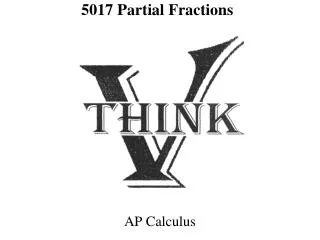 5017 Partial Fractions