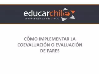 c mo implementar la coevaluaci n o evaluaci n de pares