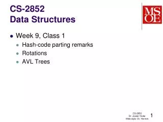 CS-2852 Data Structures