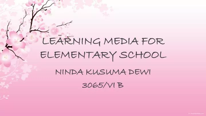 learning media for elementary school