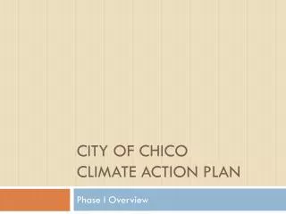 City of Chico climate action plan