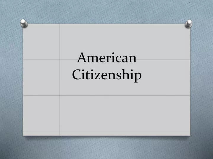 american citizenship